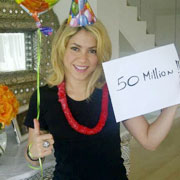 Shakira A 50 Millions De Fans Sur Facebook